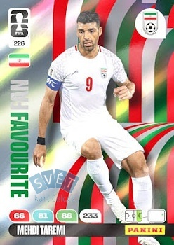 Mehdi Taremi Iran Panini FIFA World Cup 2026 Adrenalyn XL Fan Favourite #226